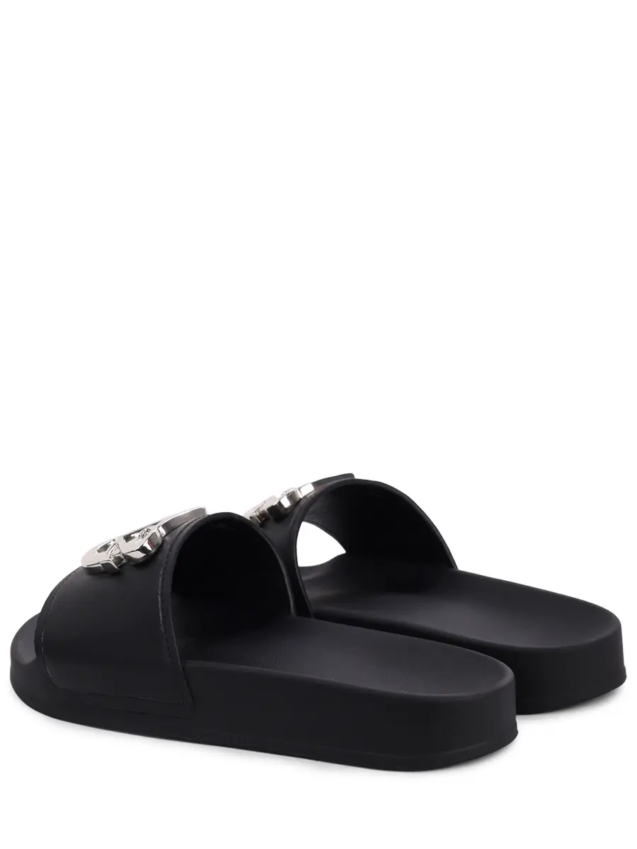 Шлепанцы кожаные