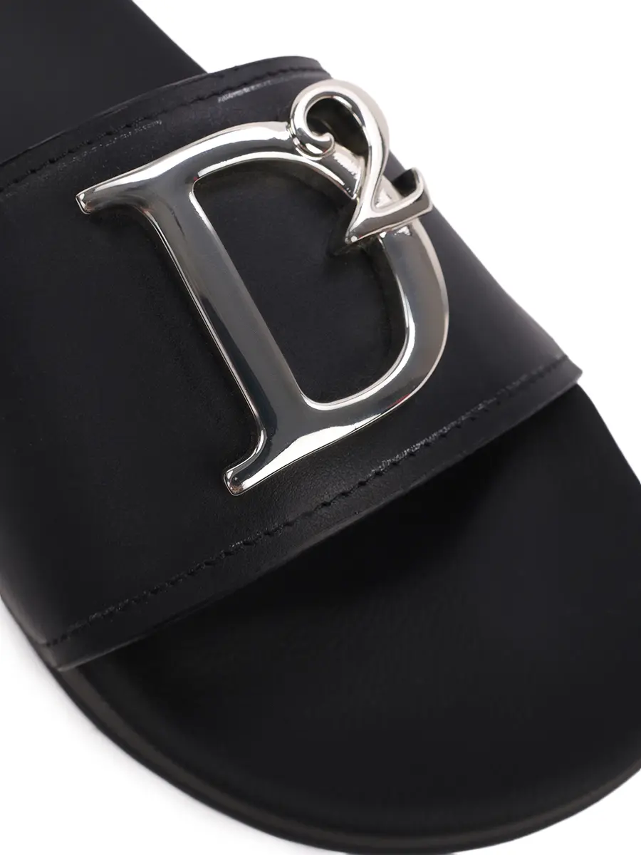 Шлепанцы кожаные