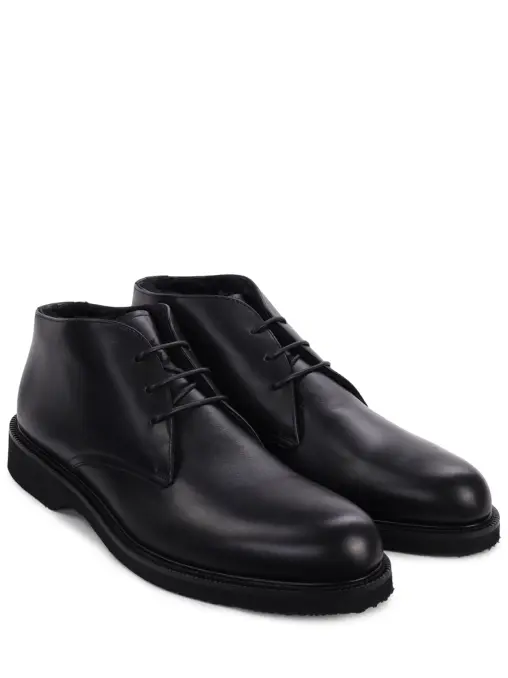 Ботинки кожаные на меху ZEGNA