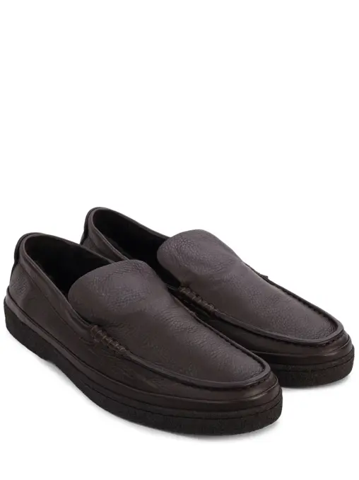 Лоферы кожаные на меху ZEGNA