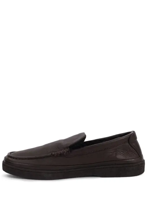 Лоферы кожаные на меху ZEGNA