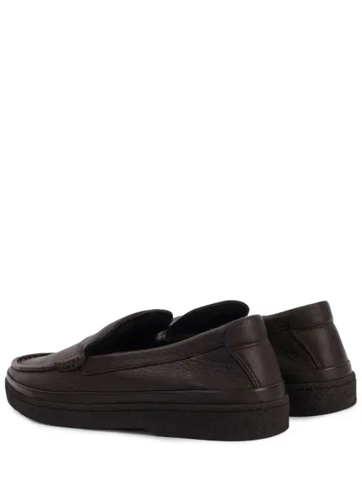Лоферы кожаные на меху ZEGNA