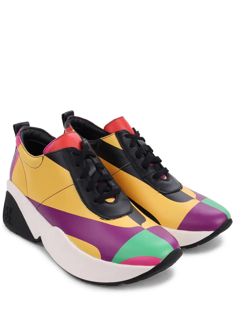 Кроссовки кожаные