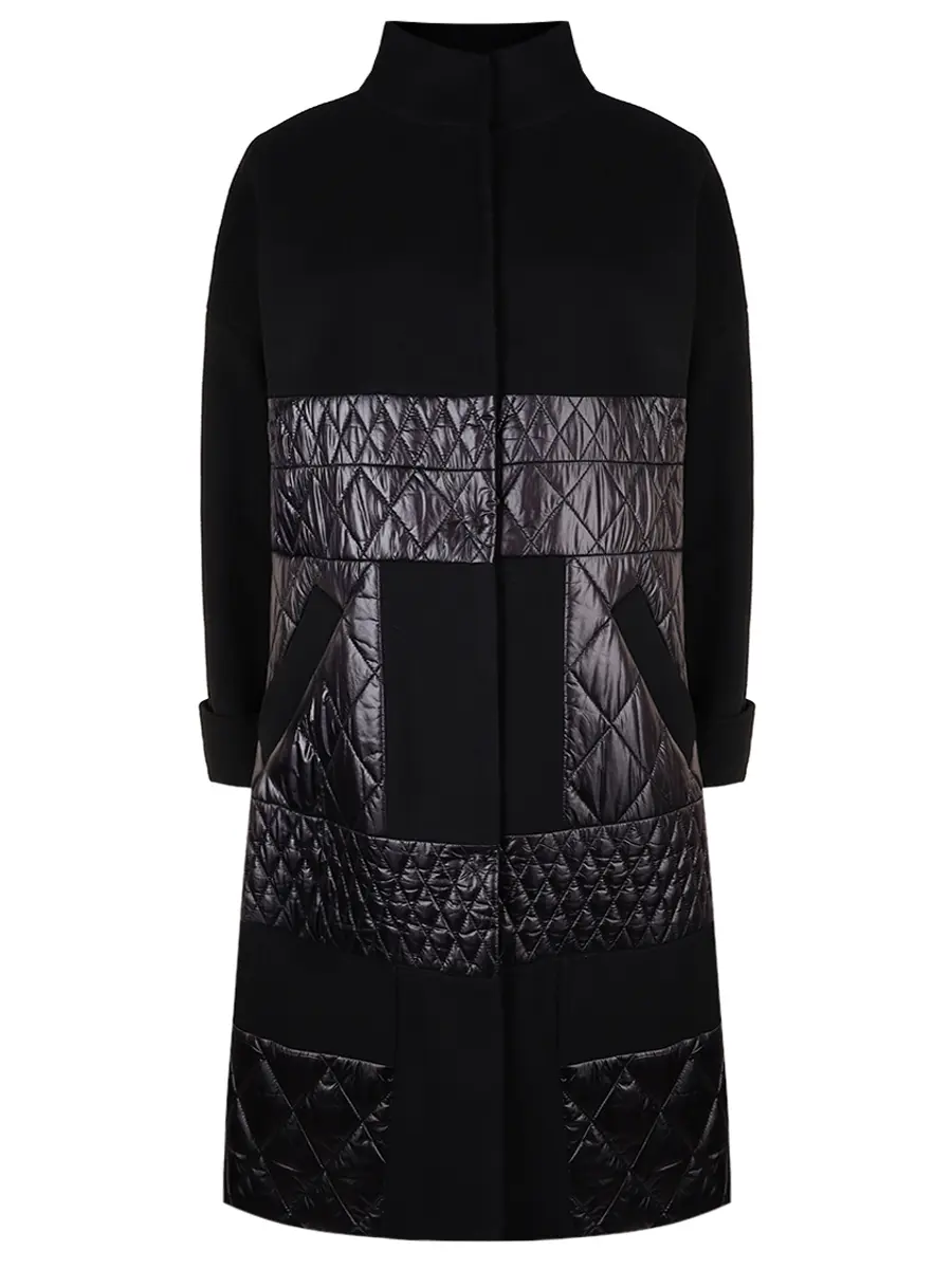 Пальто комбинированное