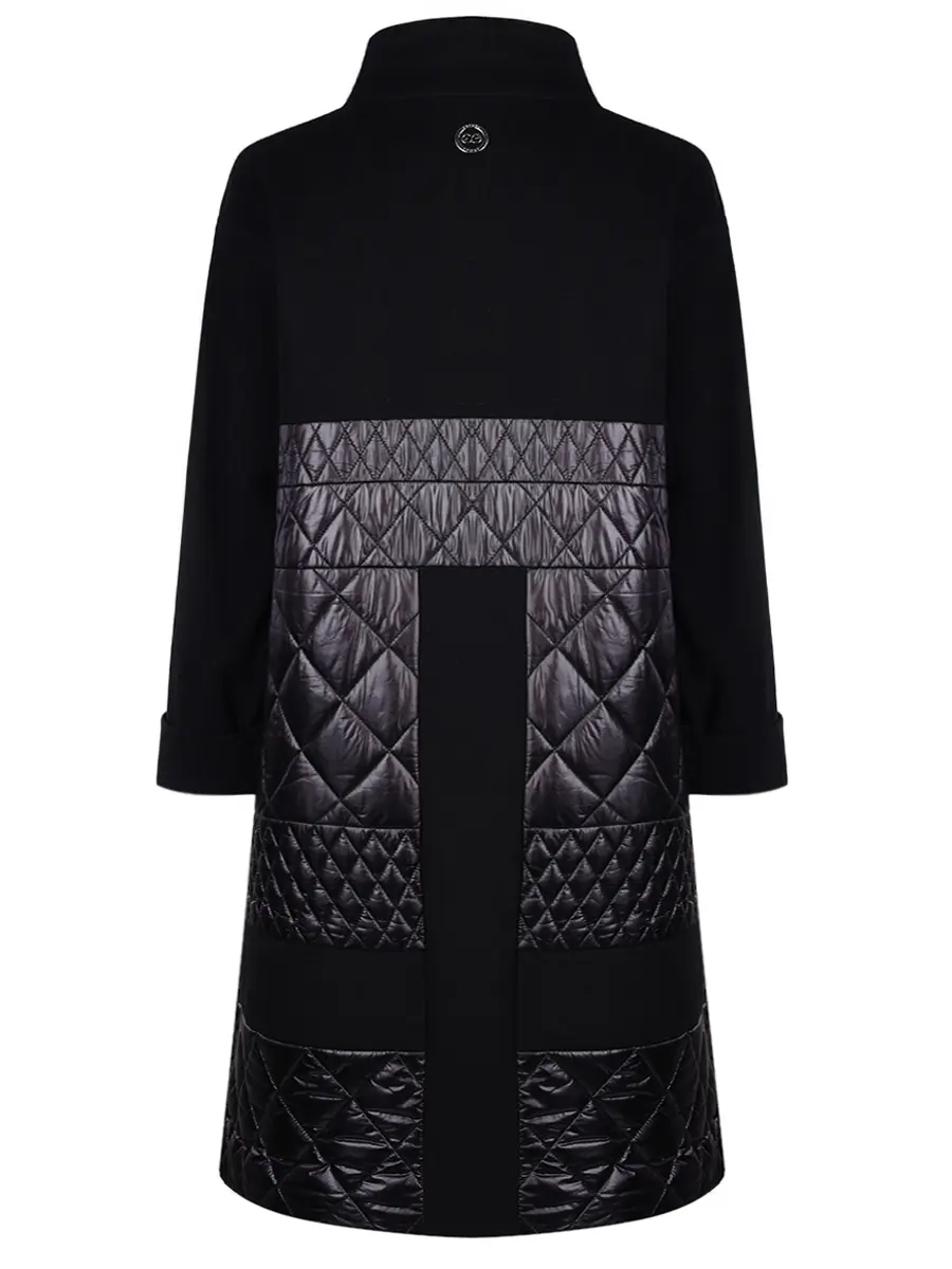 Пальто комбинированное