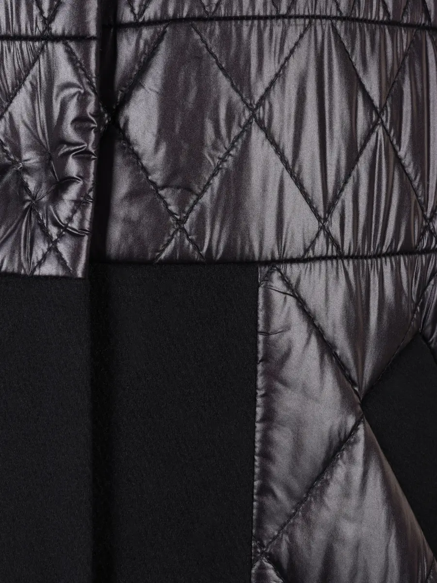 Пальто комбинированное