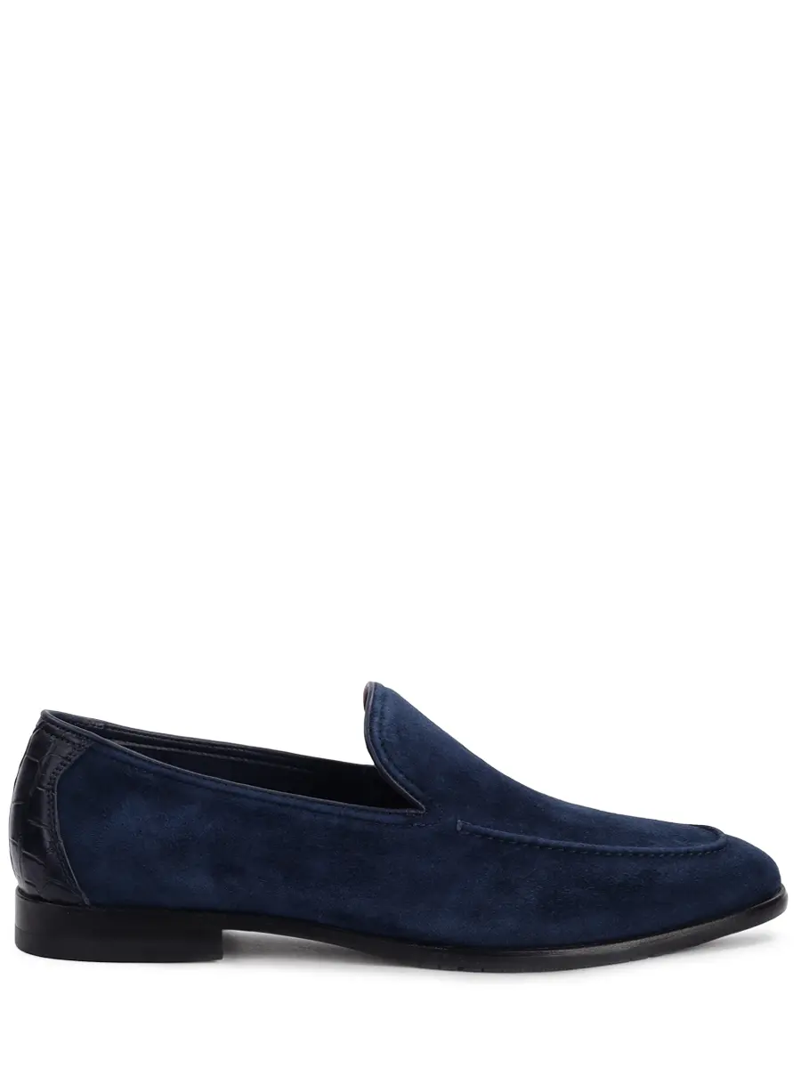 Лоферы замшевые