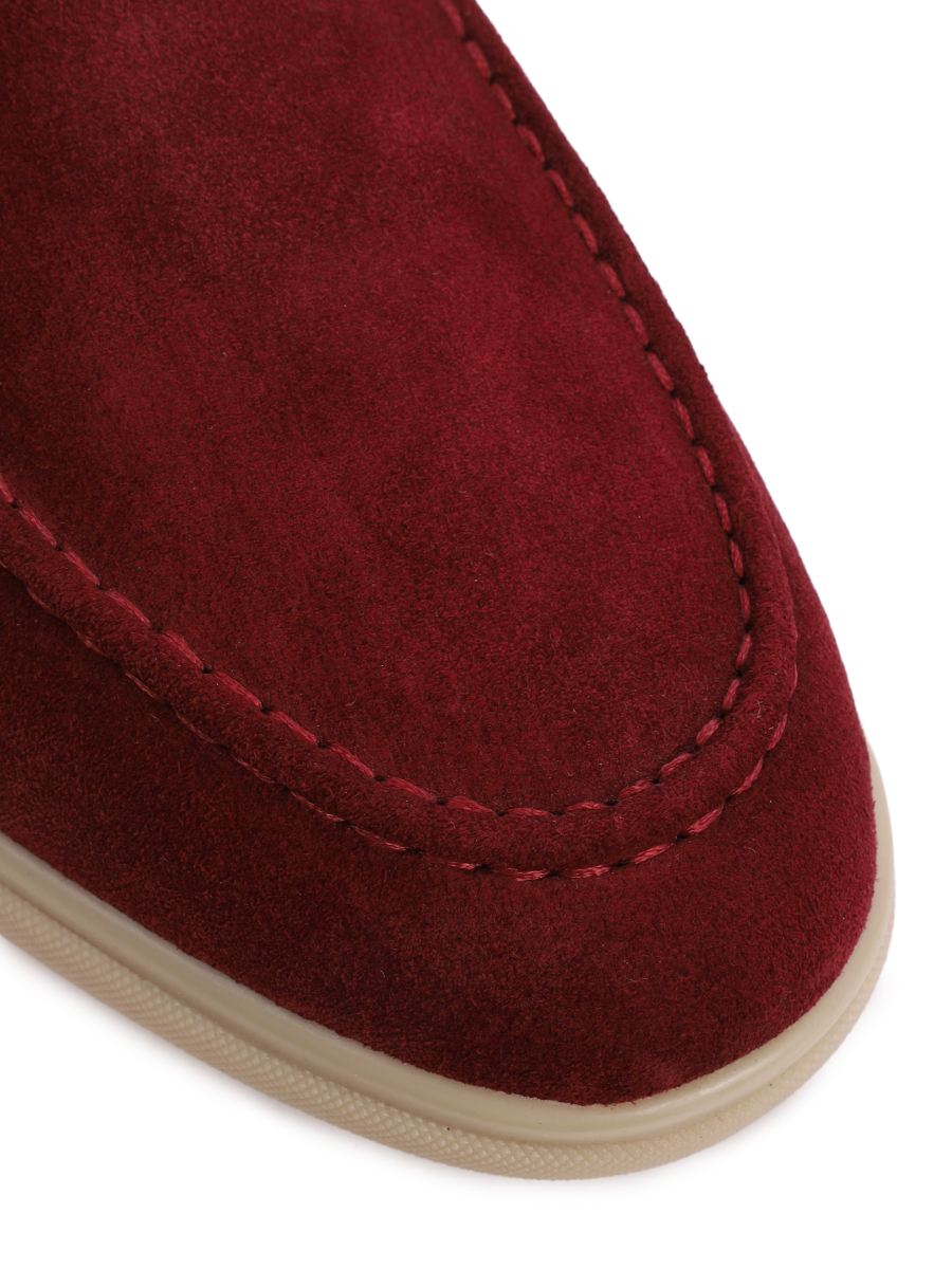 Лоферы замшевые