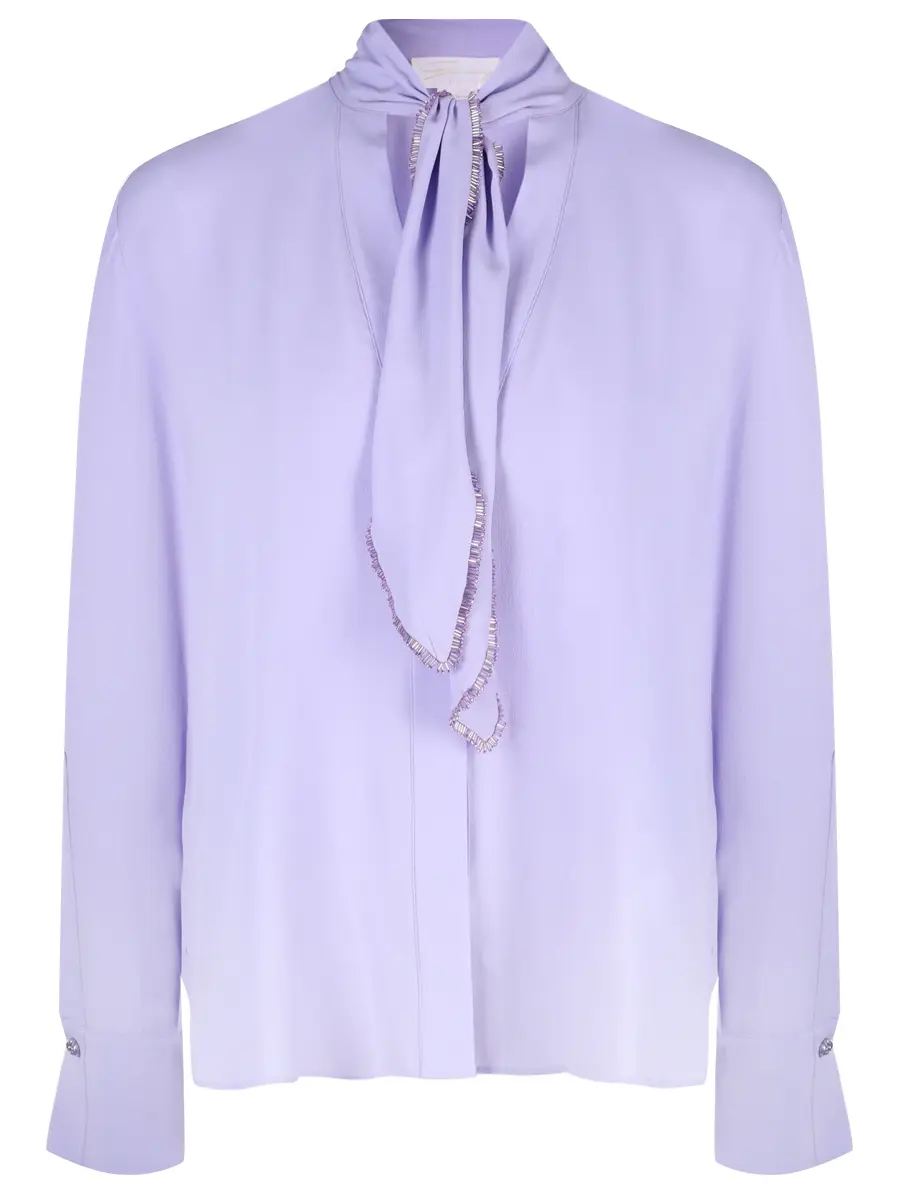 Блуза однотонная