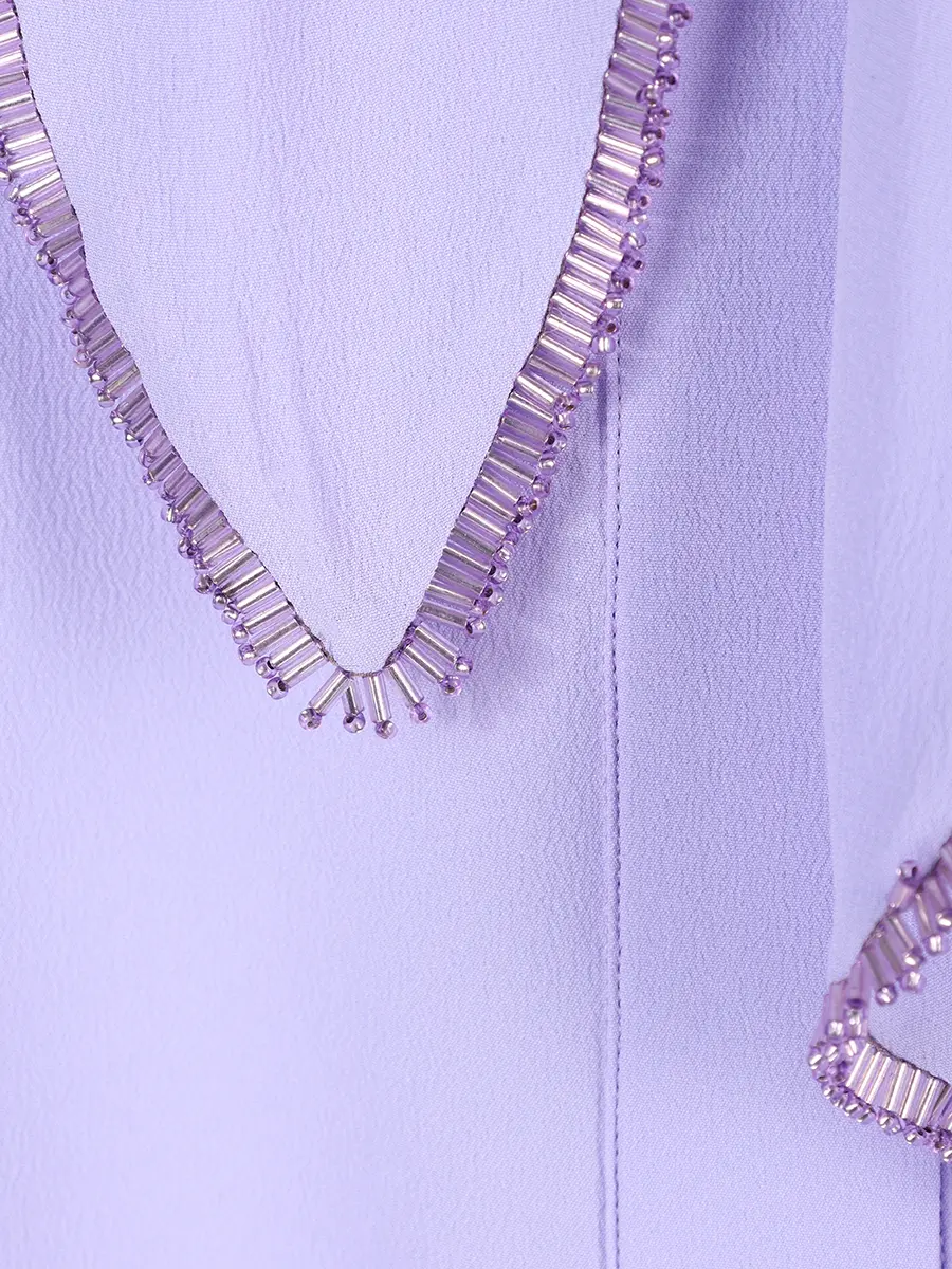 Блуза однотонная