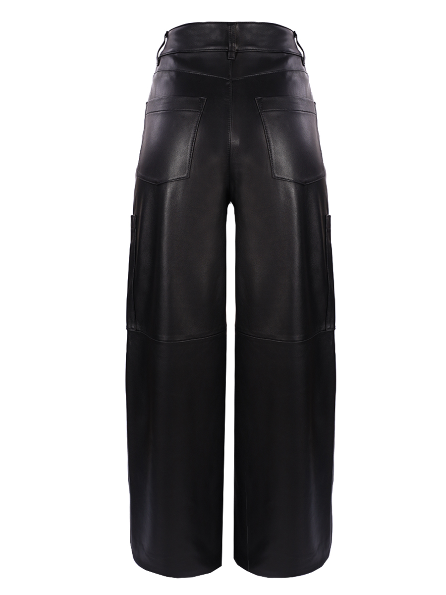 Брюки кожаные