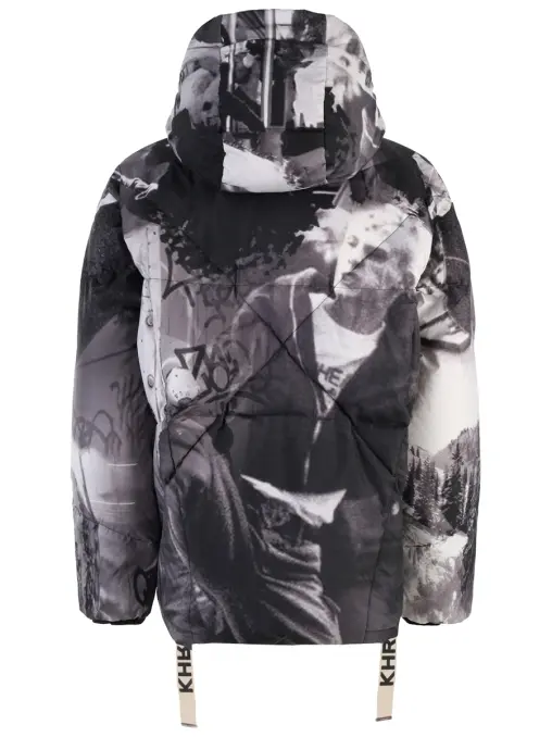 Пуховик с принтом KHRISJOY