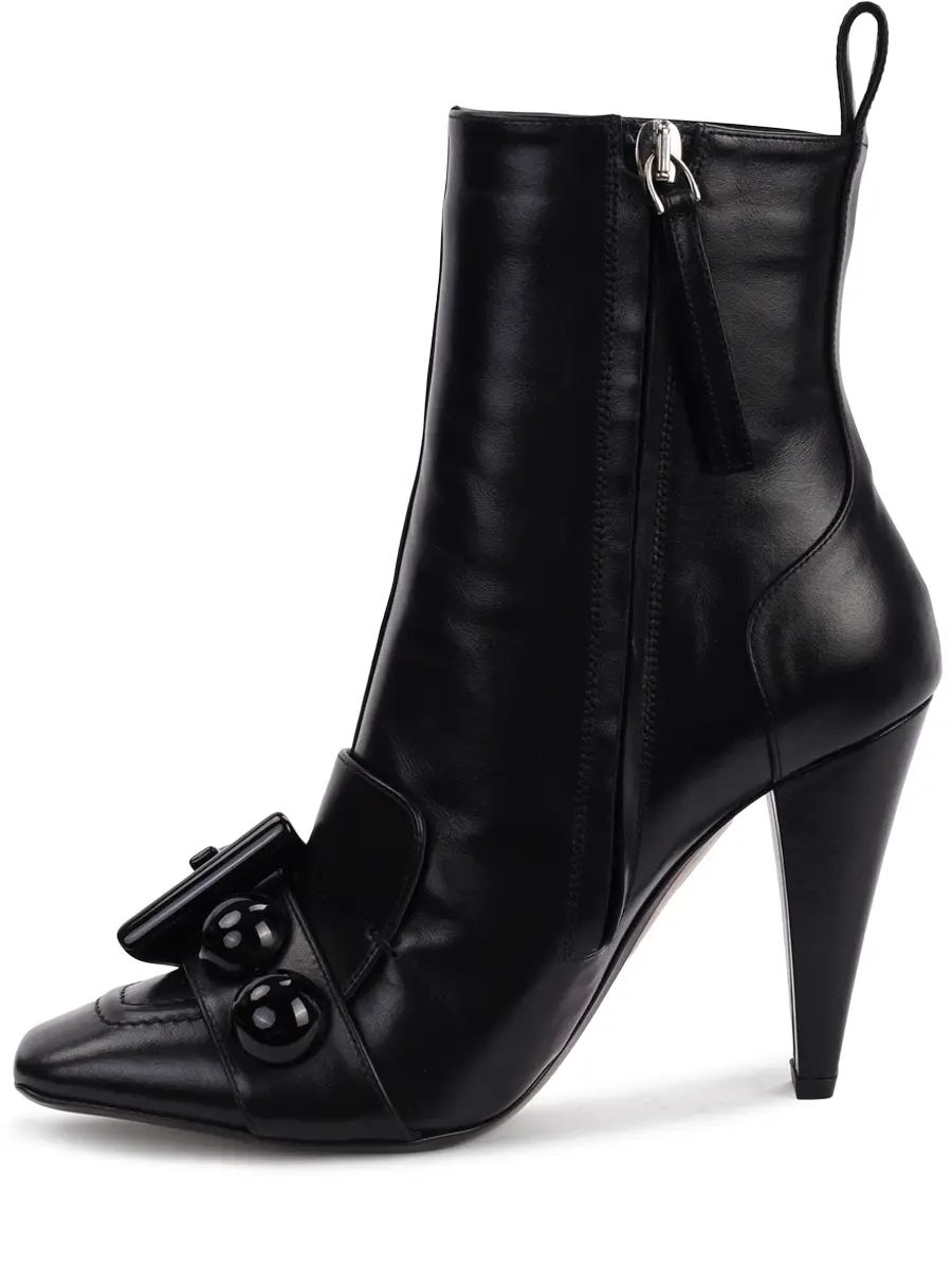 Ботильоны кожаные