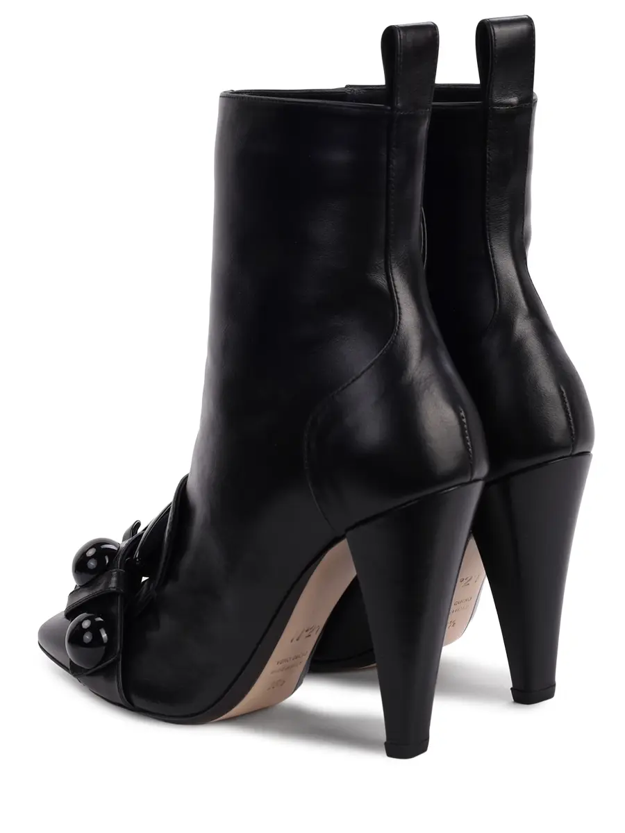 Ботильоны кожаные