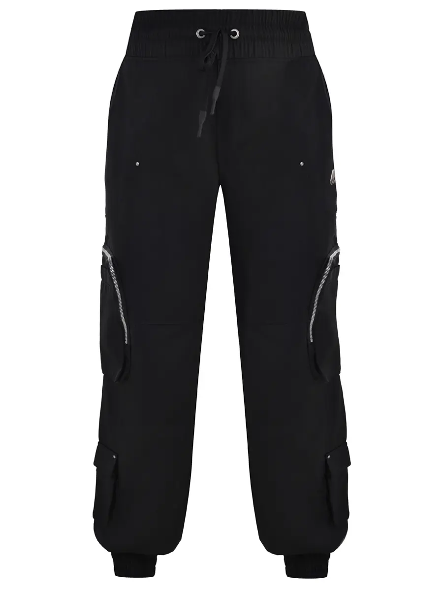 Брюки-карго однотонные