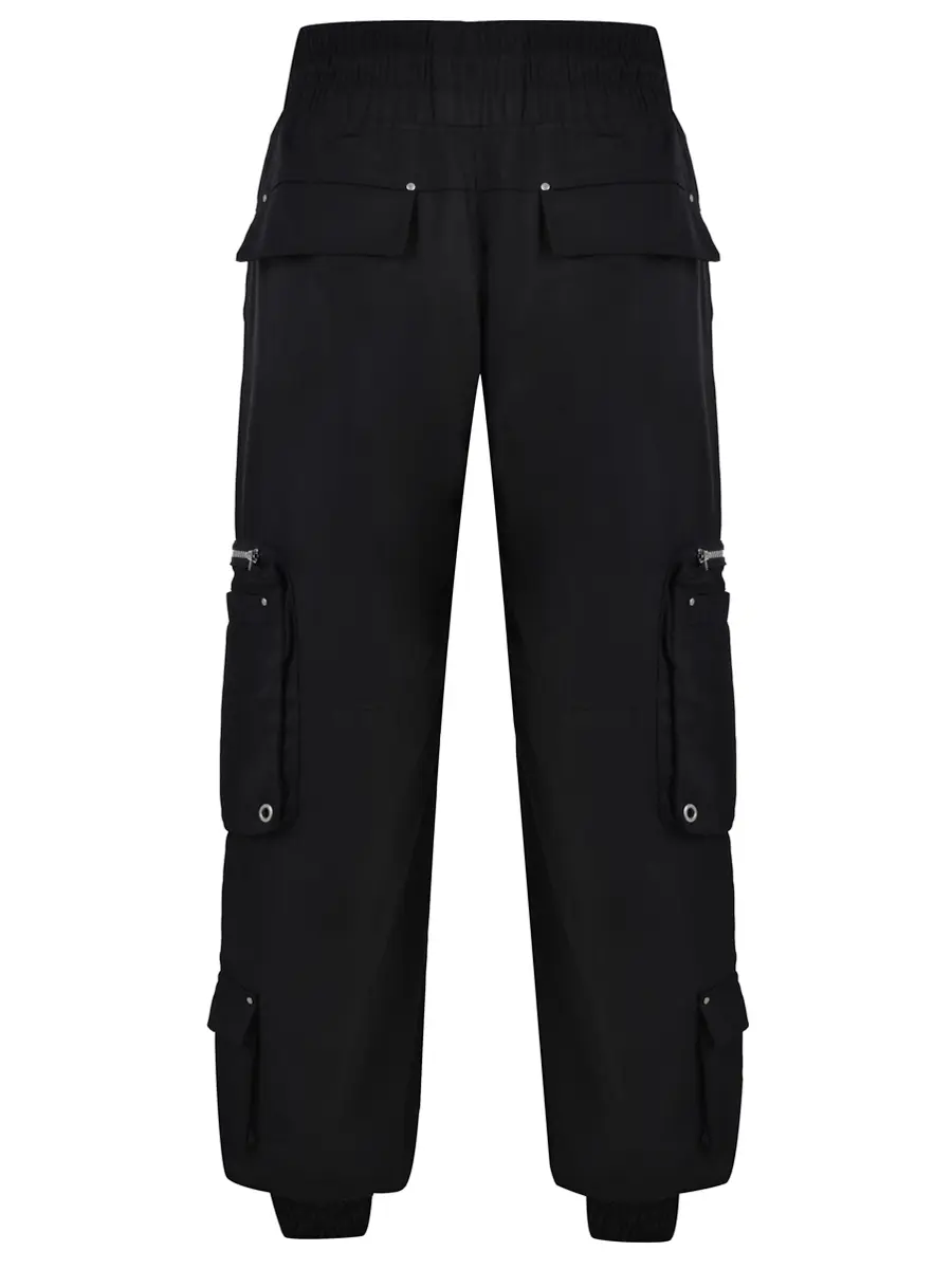 Брюки-карго однотонные