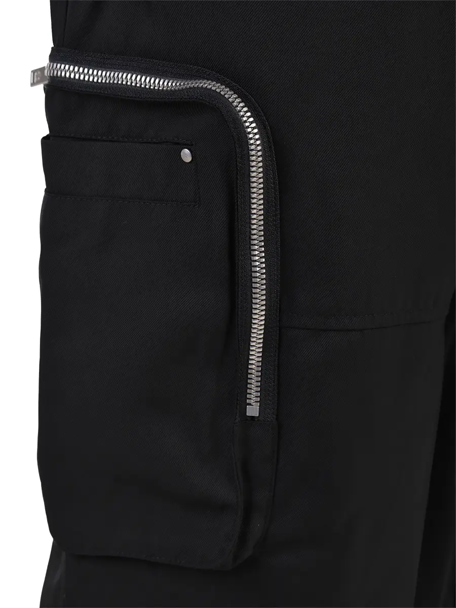 Брюки-карго однотонные