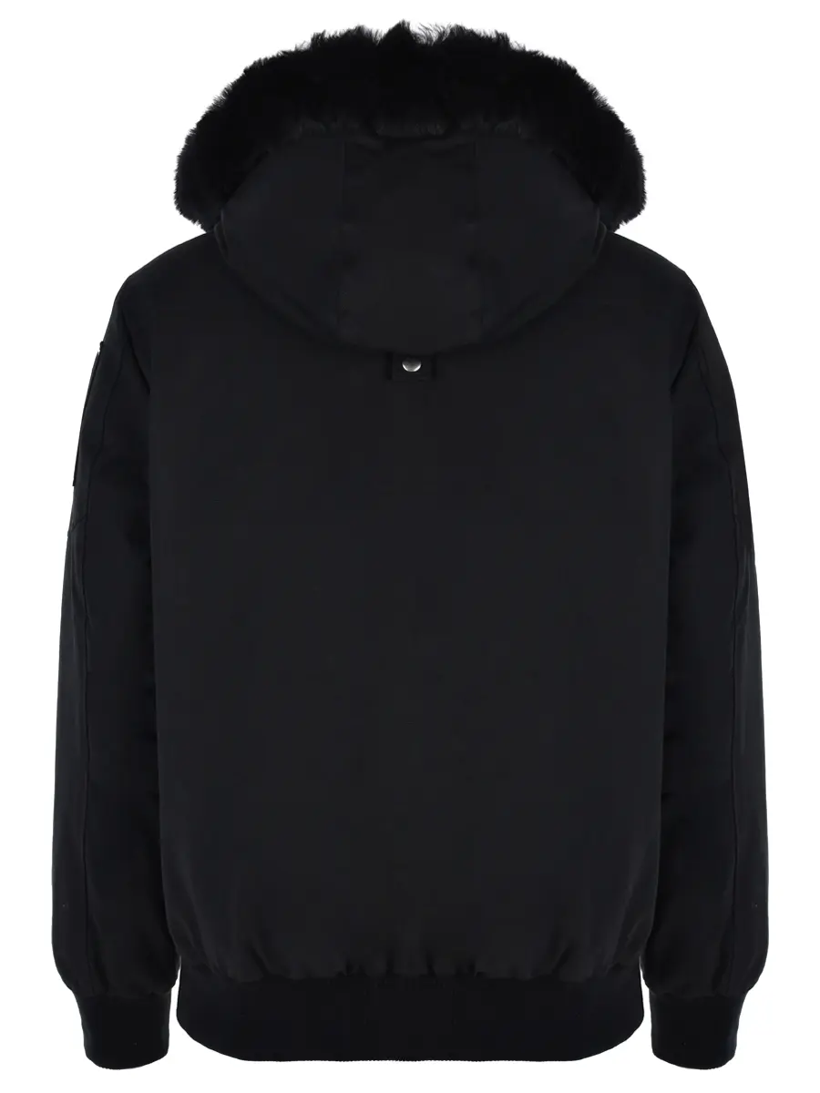 Пуховик однотонный