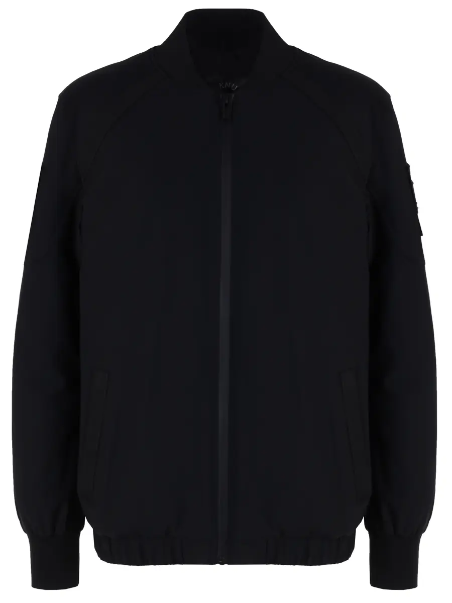 Пуховик однотонный