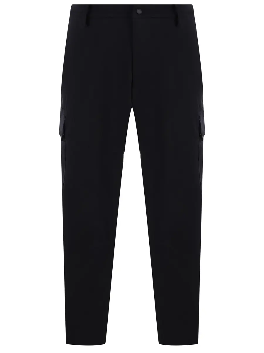 Брюки-карго однотонные