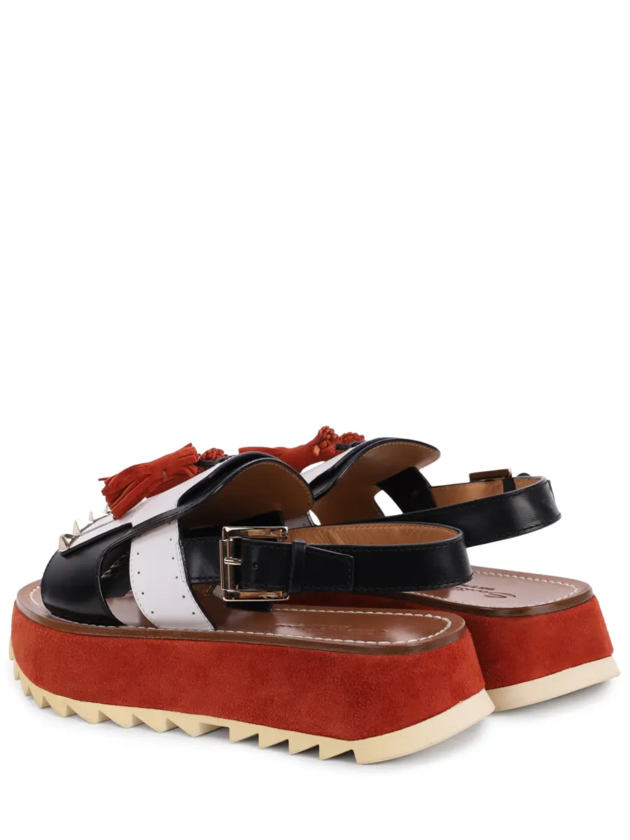 Сандалии комбинированные