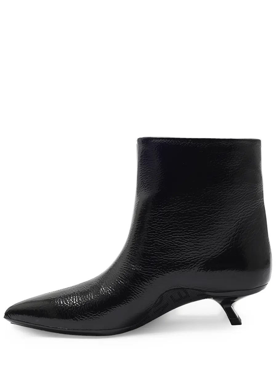 Ботильоны кожаные