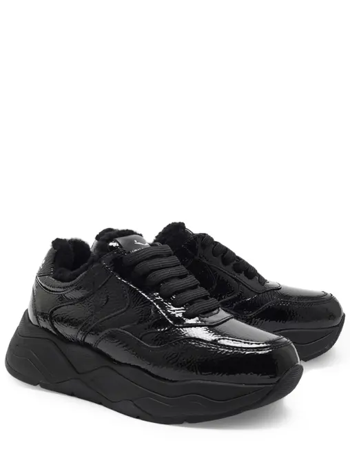 Кроссовки кожаные на меху VOILE BLANCHE