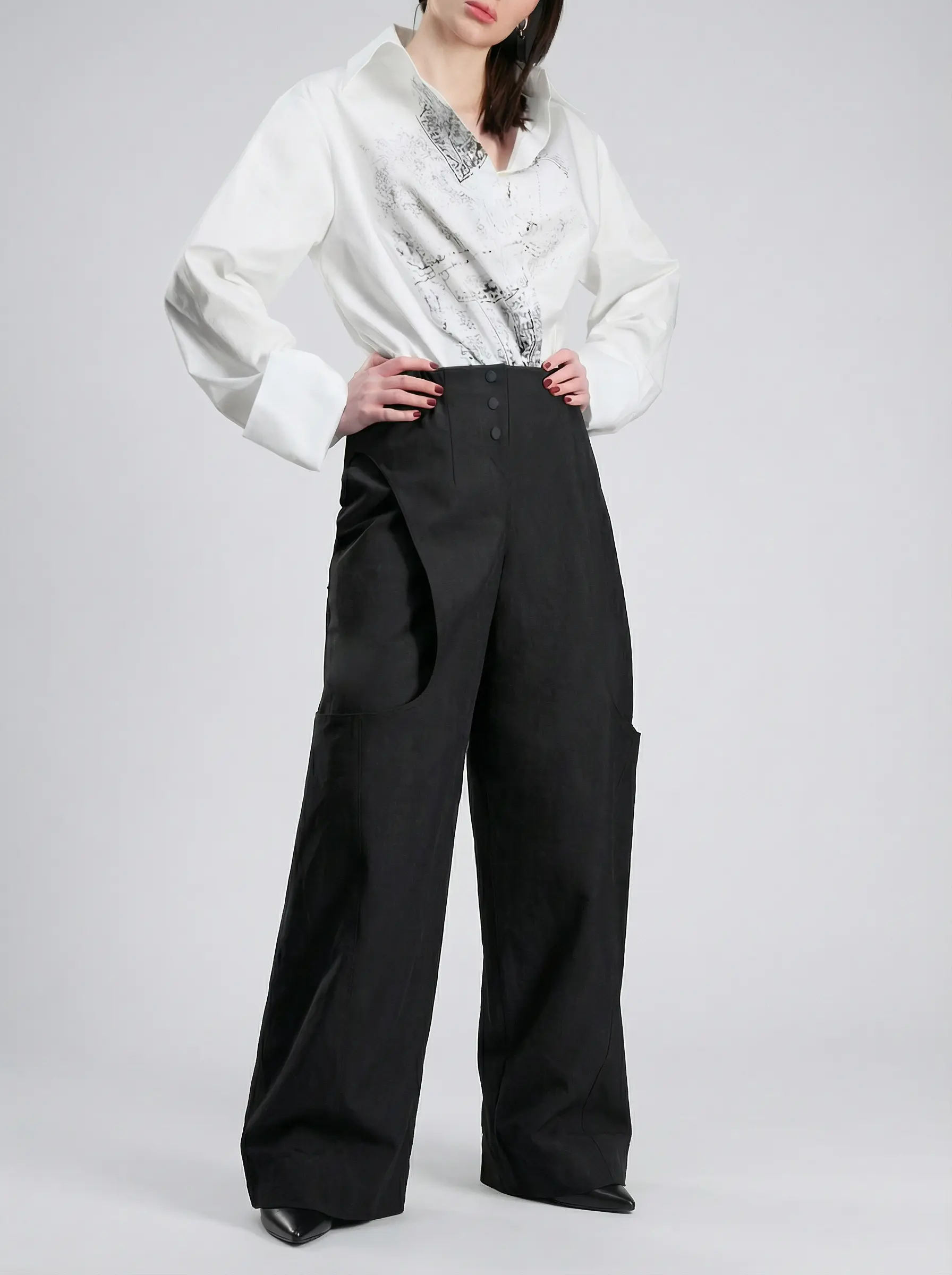 Брюки из хлопка и лиоцелла