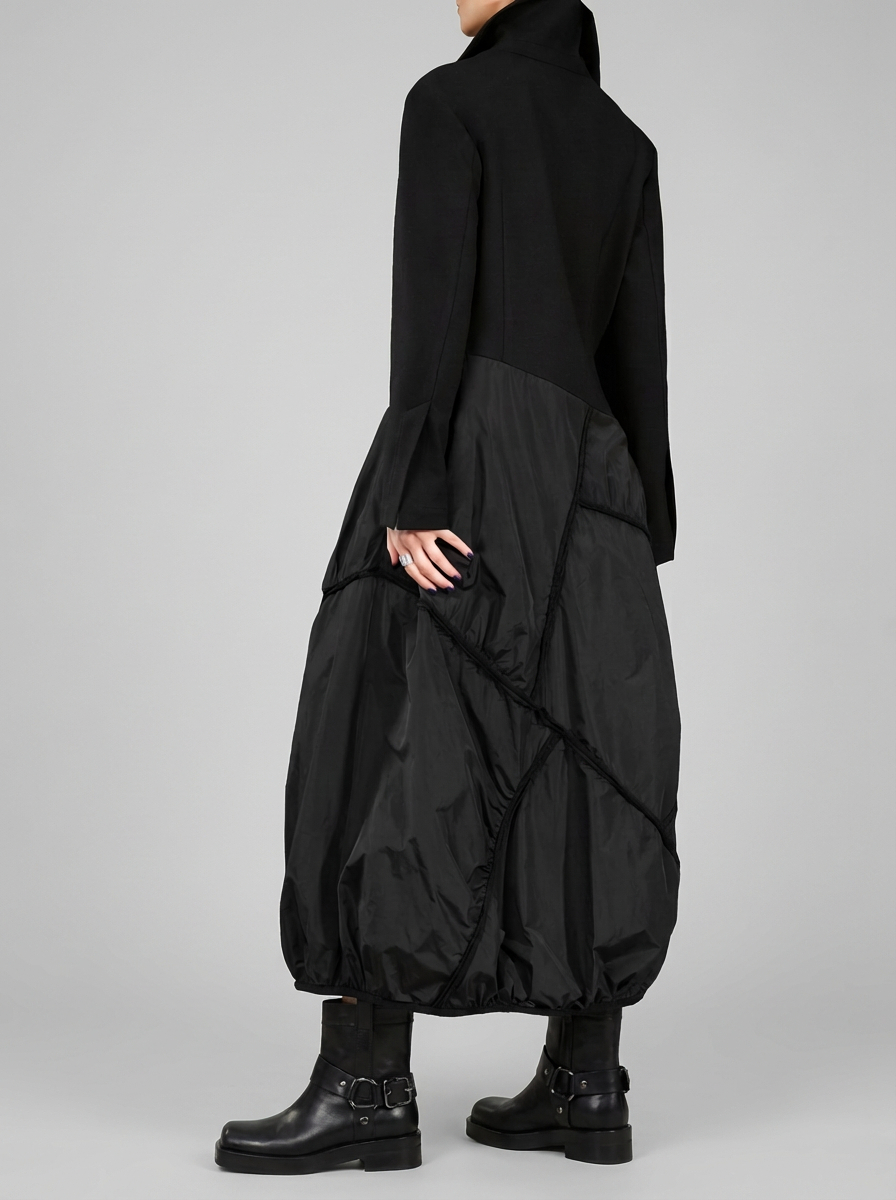 Платье комбинированное