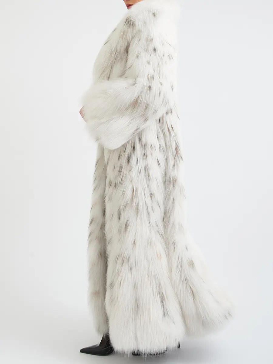 Шуба из меха рыси