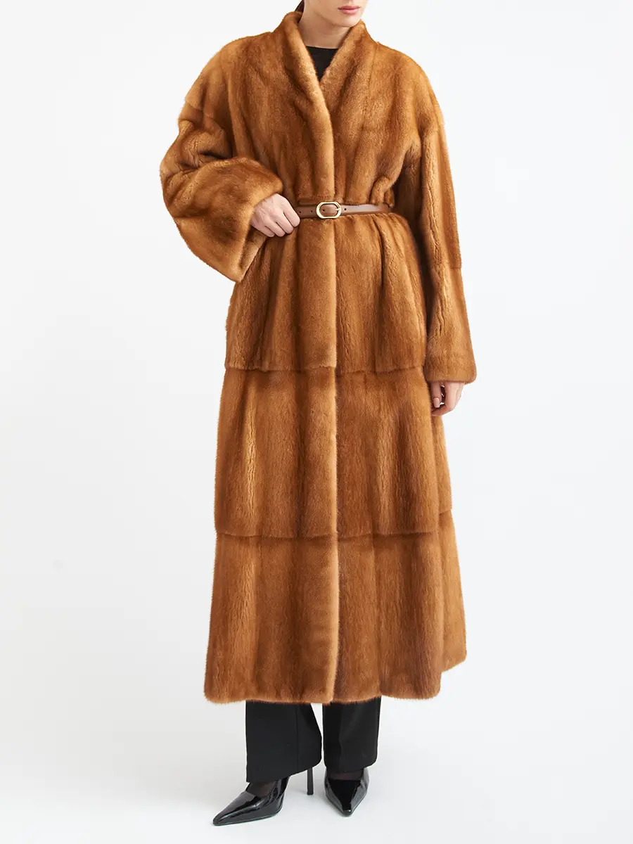 Шуба из меха норки