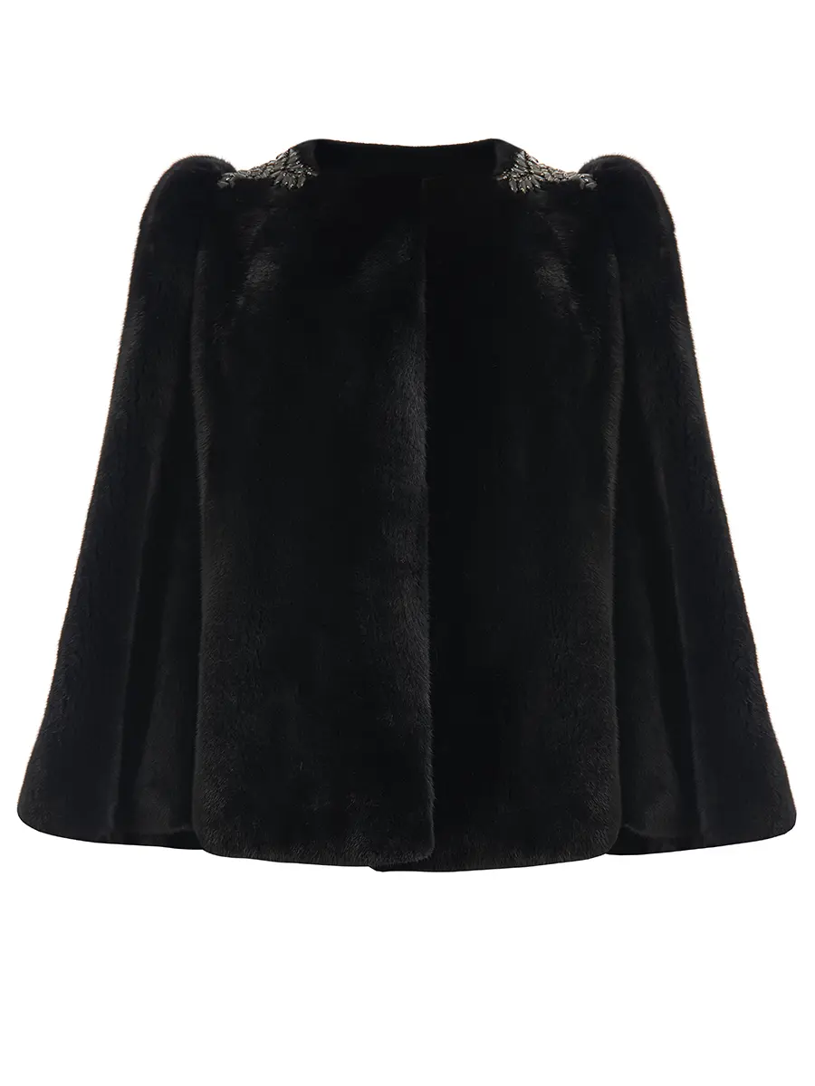 Накидка из меха норки