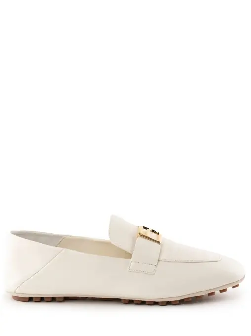 Мокасины кожаные FENDI