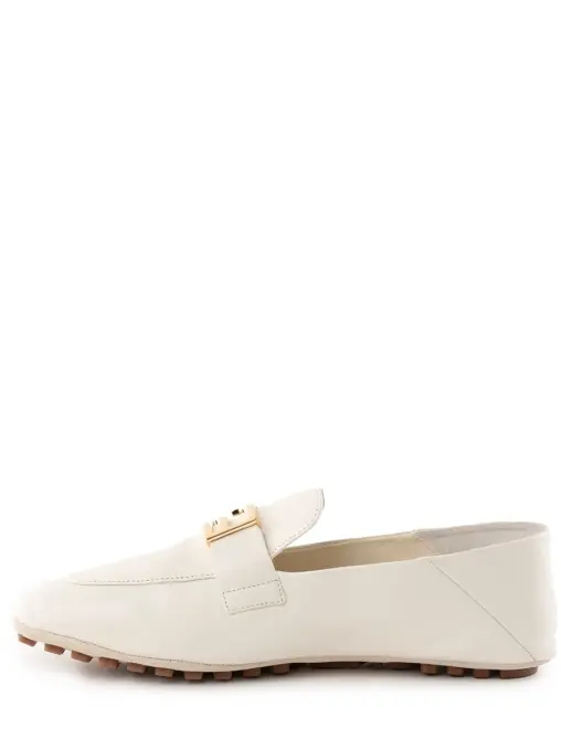 Мокасины кожаные FENDI