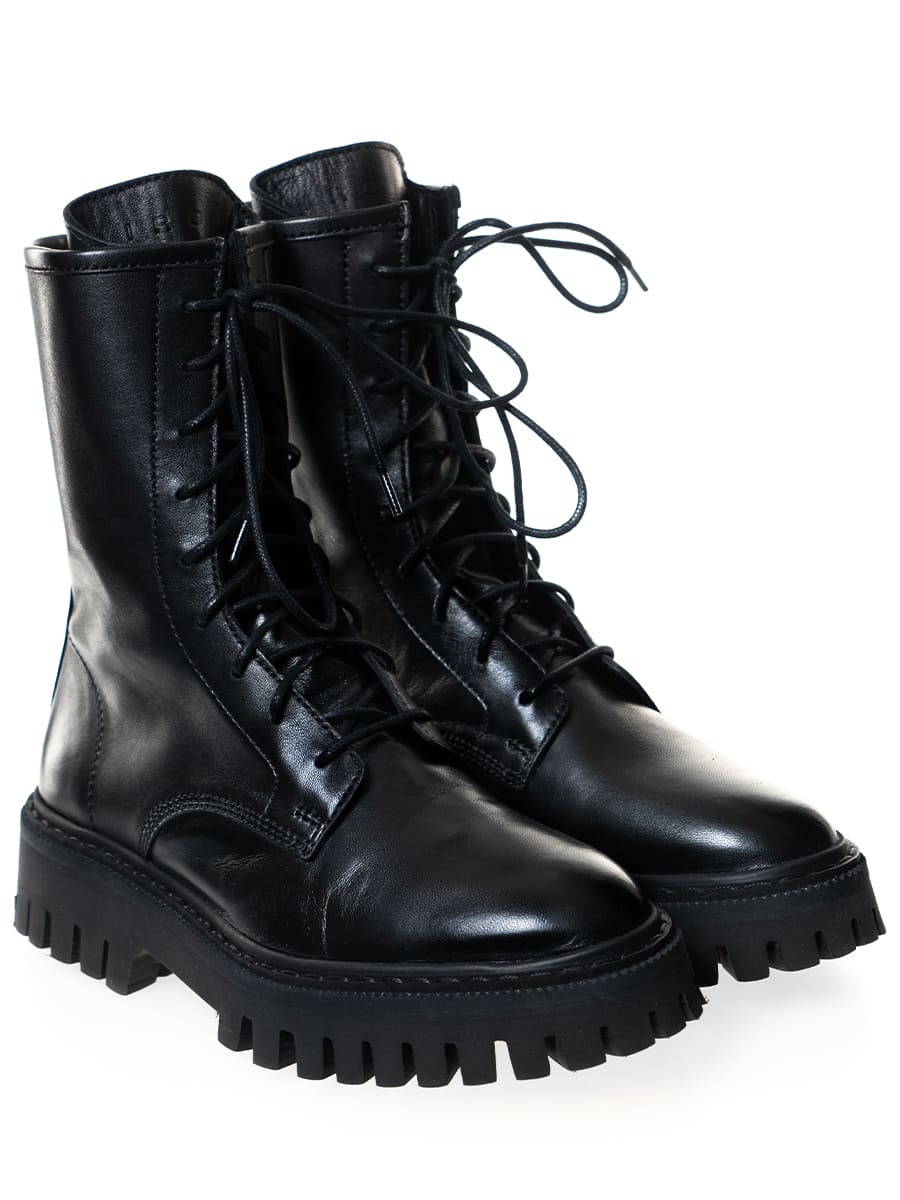 Ботинки кожаные