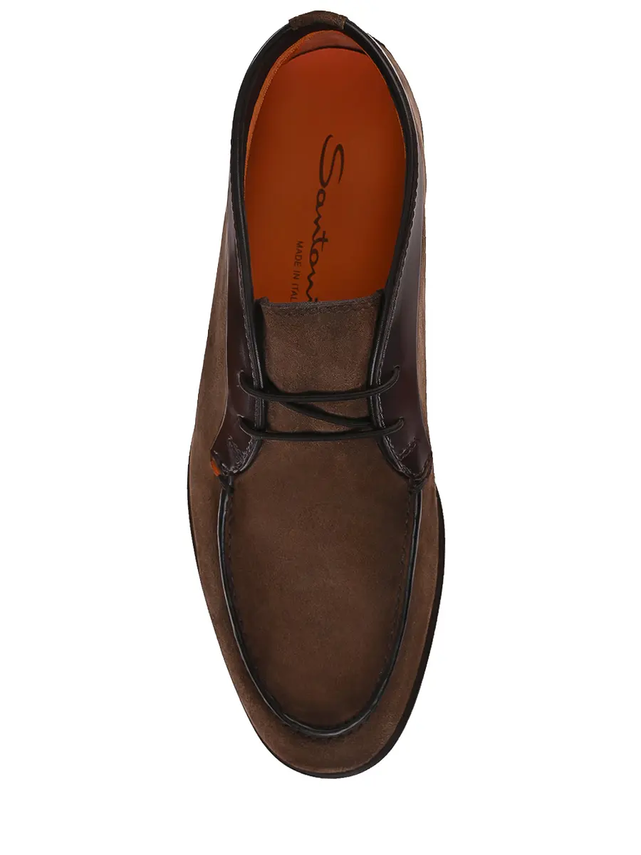 Полуботинки замшевые