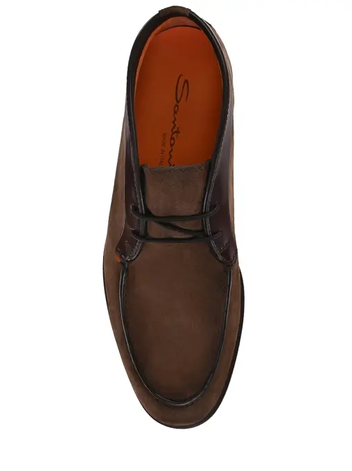 Полуботинки замшевые SANTONI