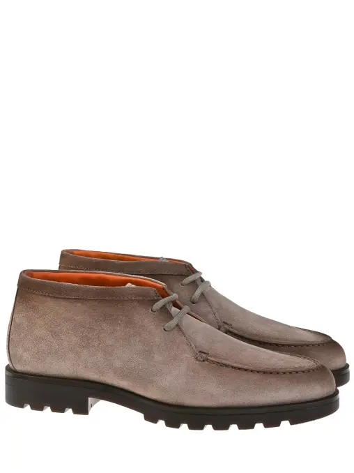 Полуботинки замшевые SANTONI