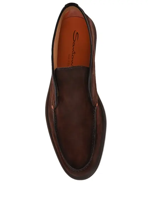 Полуботинки замшевые SANTONI
