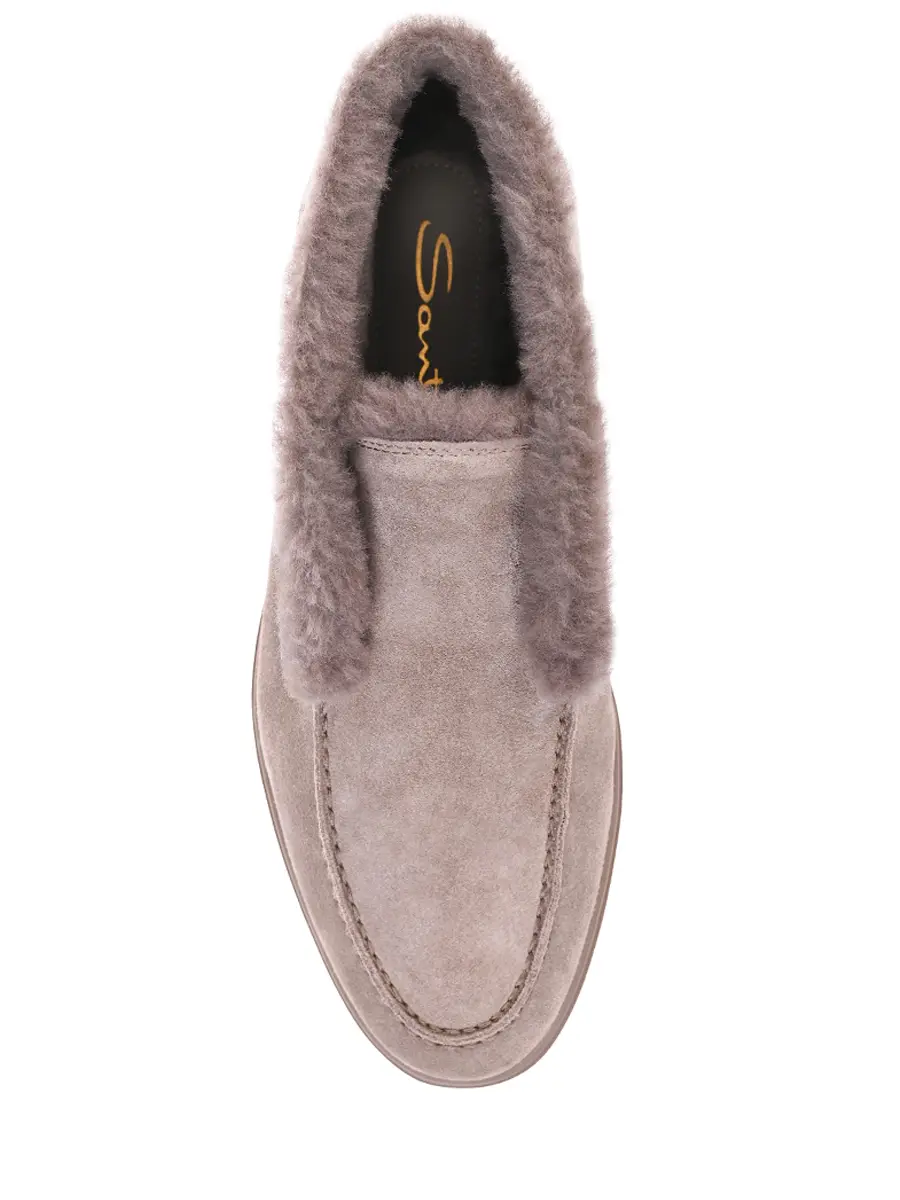 Ботинки замшевые на меху