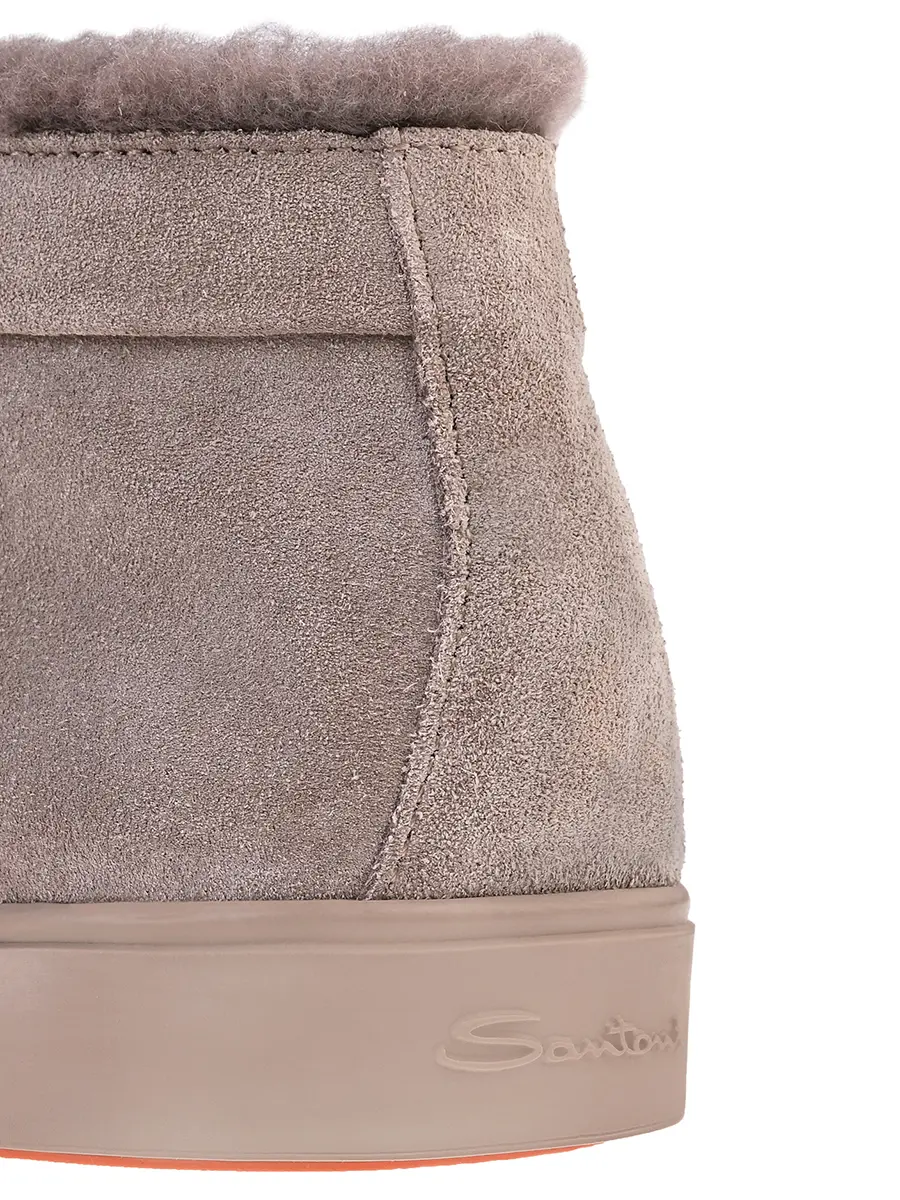 Ботинки замшевые на меху