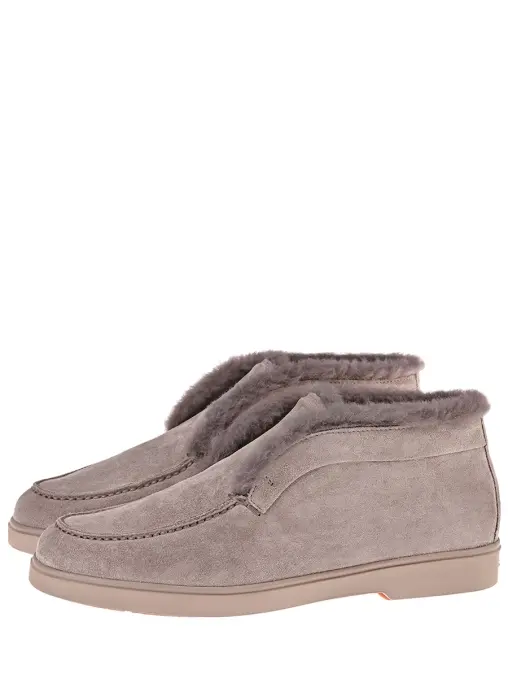 Ботинки замшевые на меху SANTONI