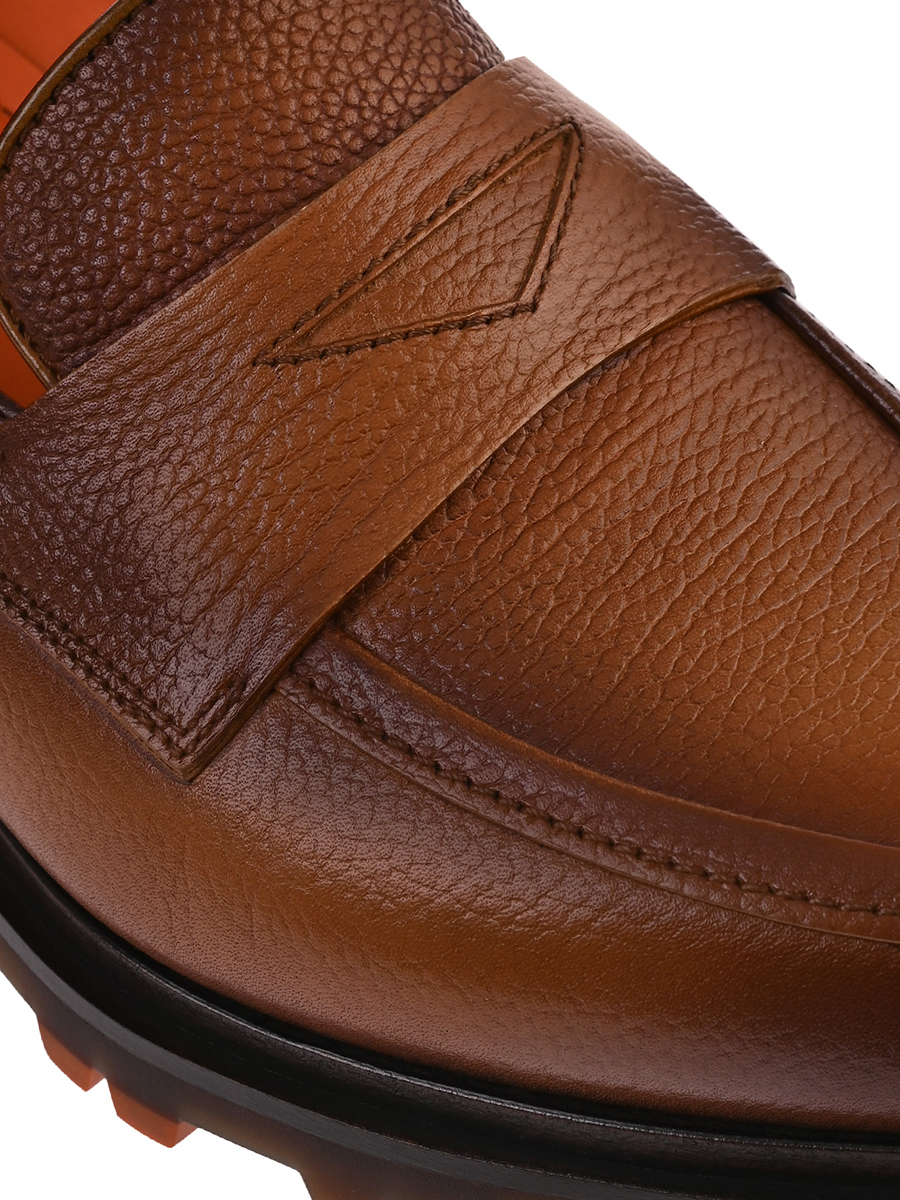 Лоферы кожаные