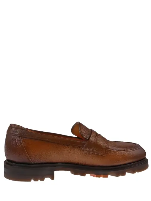 Лоферы кожаные SANTONI