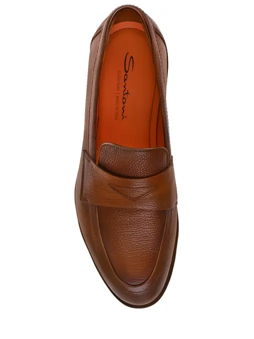 Лоферы кожаные SANTONI