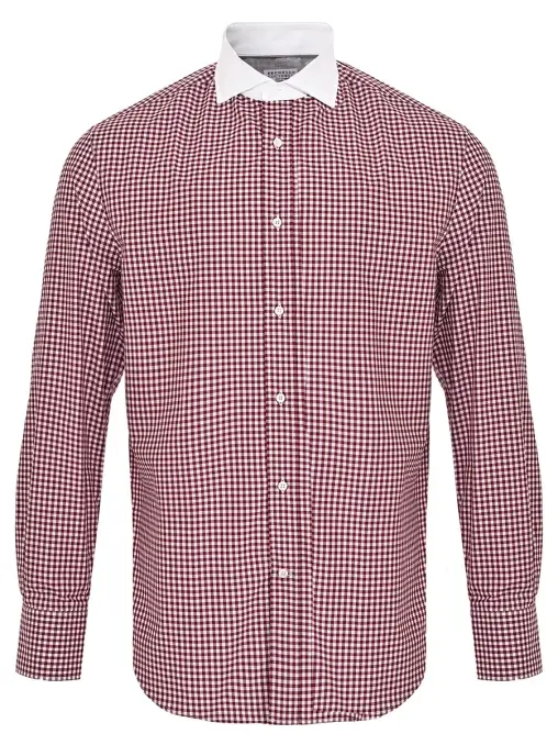 Рубашка хлопковая BRUNELLO CUCINELLI