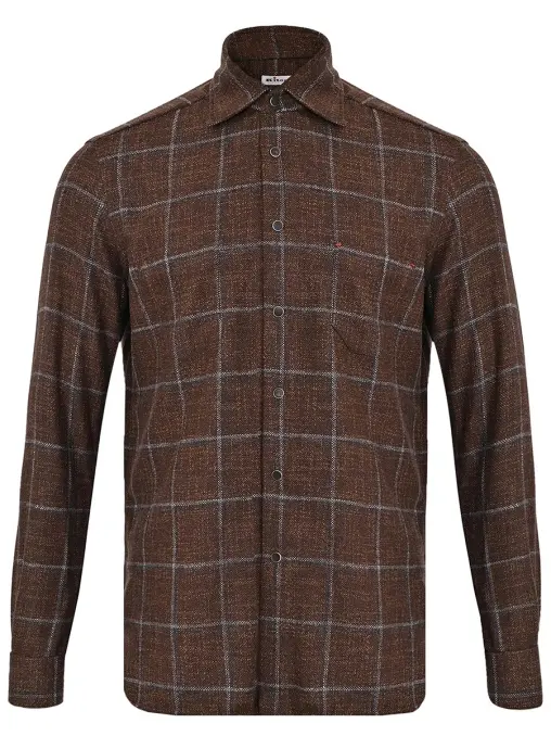 Рубашка в клетку KITON