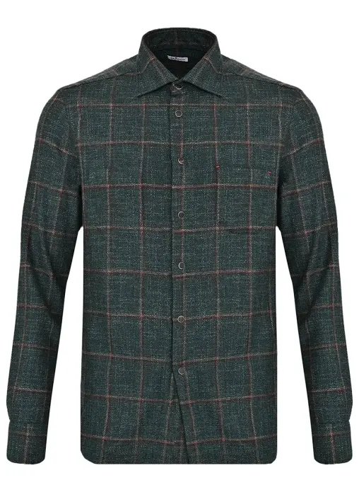 Рубашка в клетку KITON