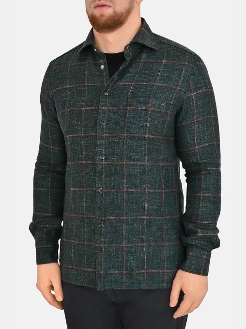 Рубашка в клетку KITON