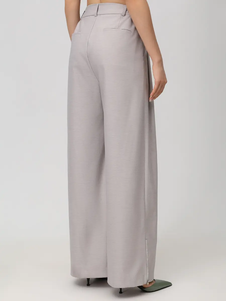 Брюки из шерсти и вискозы Volume classic